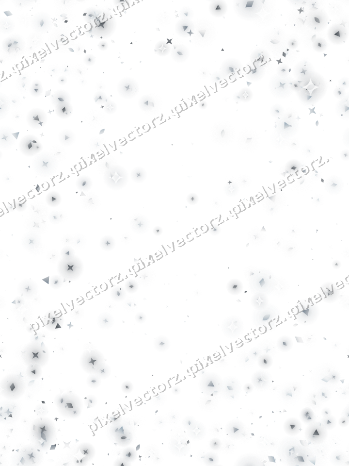 Nahtloser Glitzerkranz aus Sternen und Tropfen auf transparentem Grund