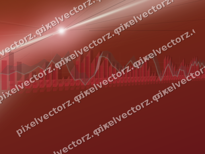 Leuchtender Neon Diagramm Hintergrund in Rot und Blasslimette