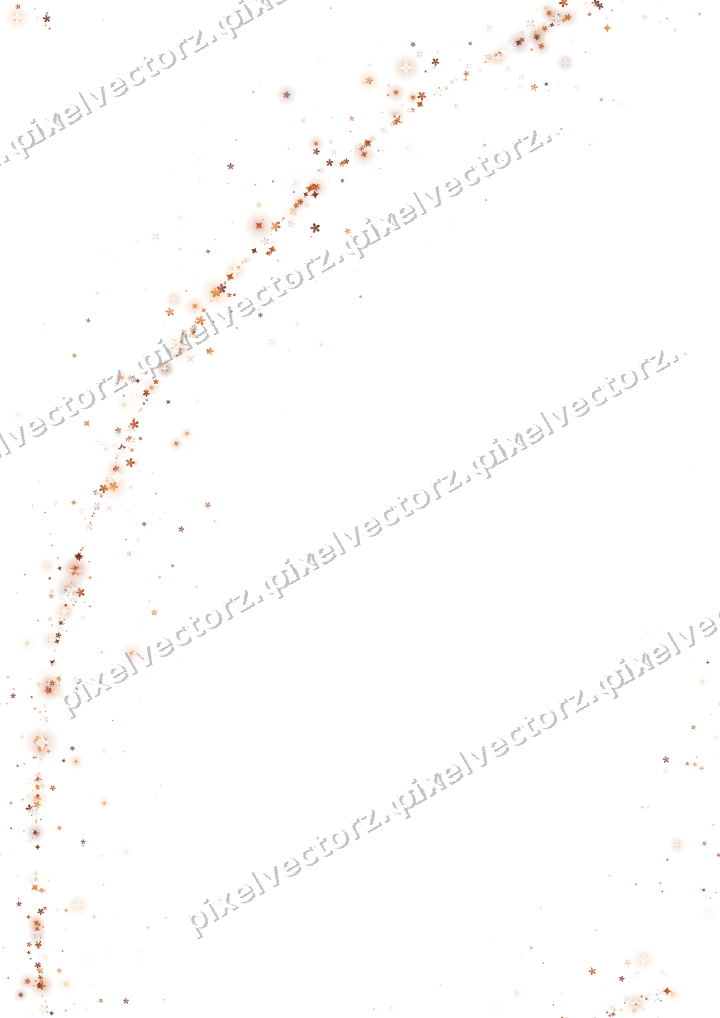 Nahtloser Glitzerbogen aus Funken und Blüten auf transparentem Grund