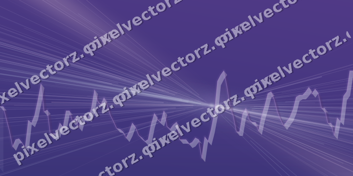 Leuchtender Neon Diagramm Hintergrund in Violett und Blau