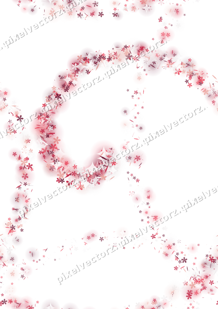Nahtlose Glitzerspirale in Rosa und Rot auf transparentem Grund