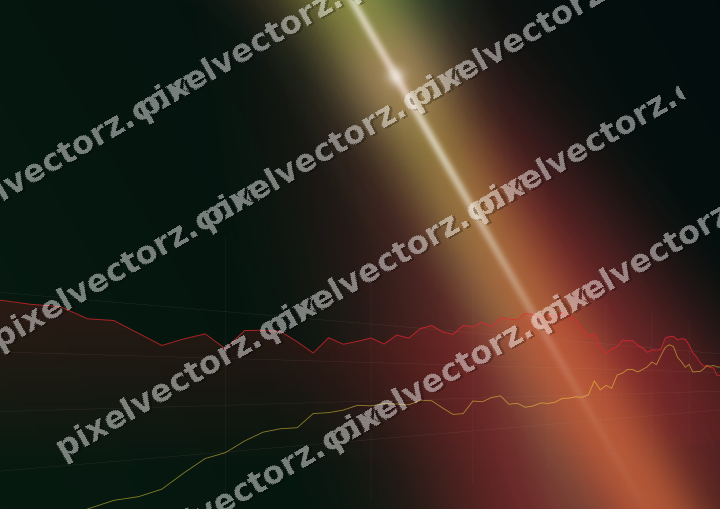 Leuchtender Neon Diagramm Hintergrund in Rot und Orange