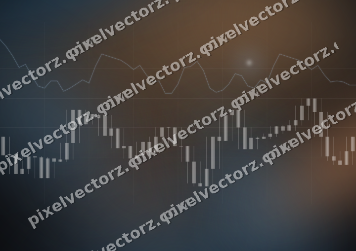 Leuchtender Neon Diagramm Hintergrund in Blau und Orange