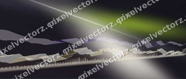 Leuchtender Neon Diagramm Hintergrund in Violett und Limette
