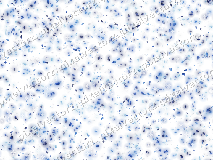 Nahtlose Glitzerstreuung in Blau und Türkis auf transparentem Grund