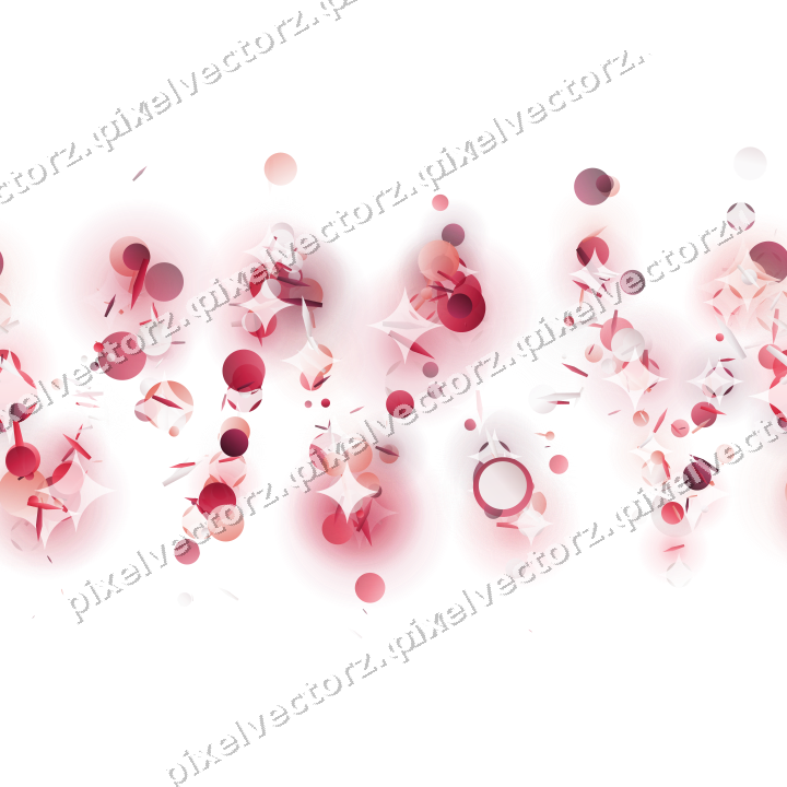 Nahtlose Glitzerwelle in Rosa und Rot auf transparentem Grund