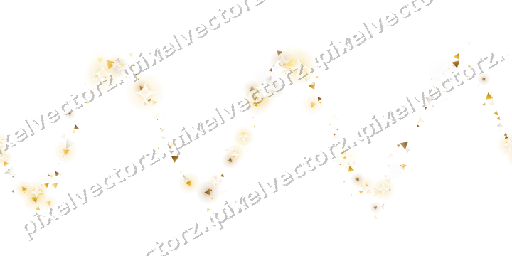 Nahtlose Glitzerwelle aus Dreiecken auf transparentem Grund