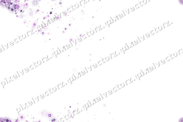 Nahtloser Glitzerfächer aus Herzen und Blüten auf transparentem Grund