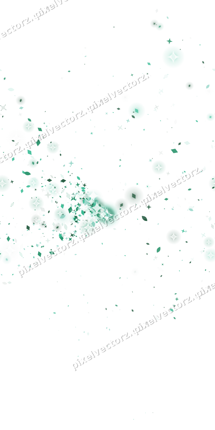 Nahtloser Glitzerfächer auf transparentem Grund