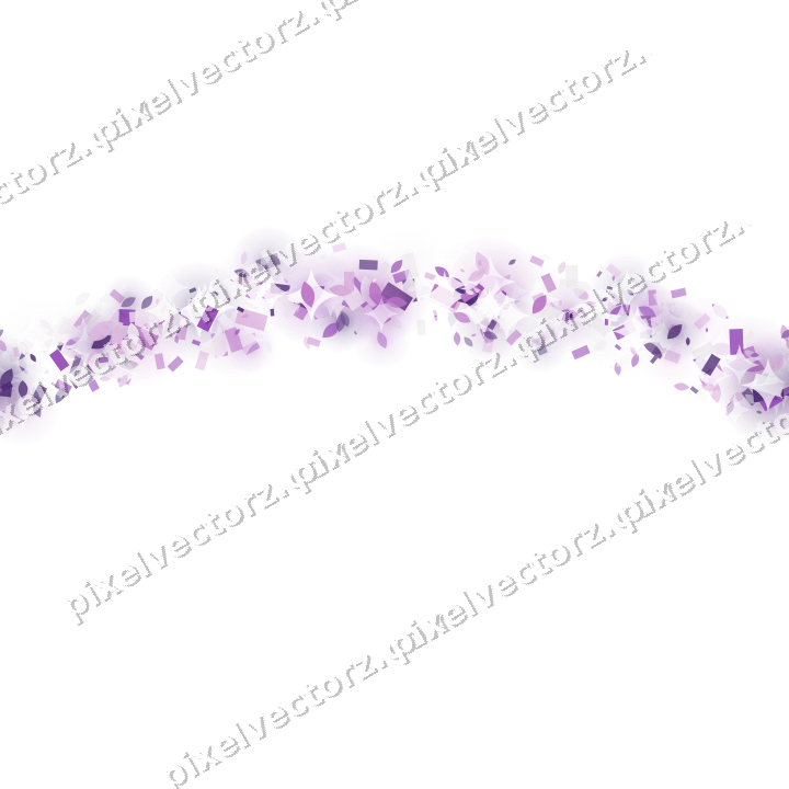 Nahtloser Glitzerbogen in Violett auf transparentem Grund