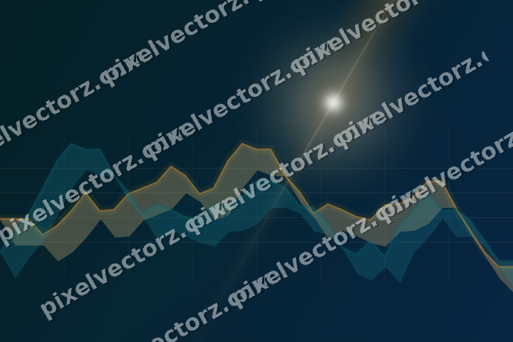 Leuchtender Neon Diagramm Hintergrund in Bernstein und Dunkelpetrol