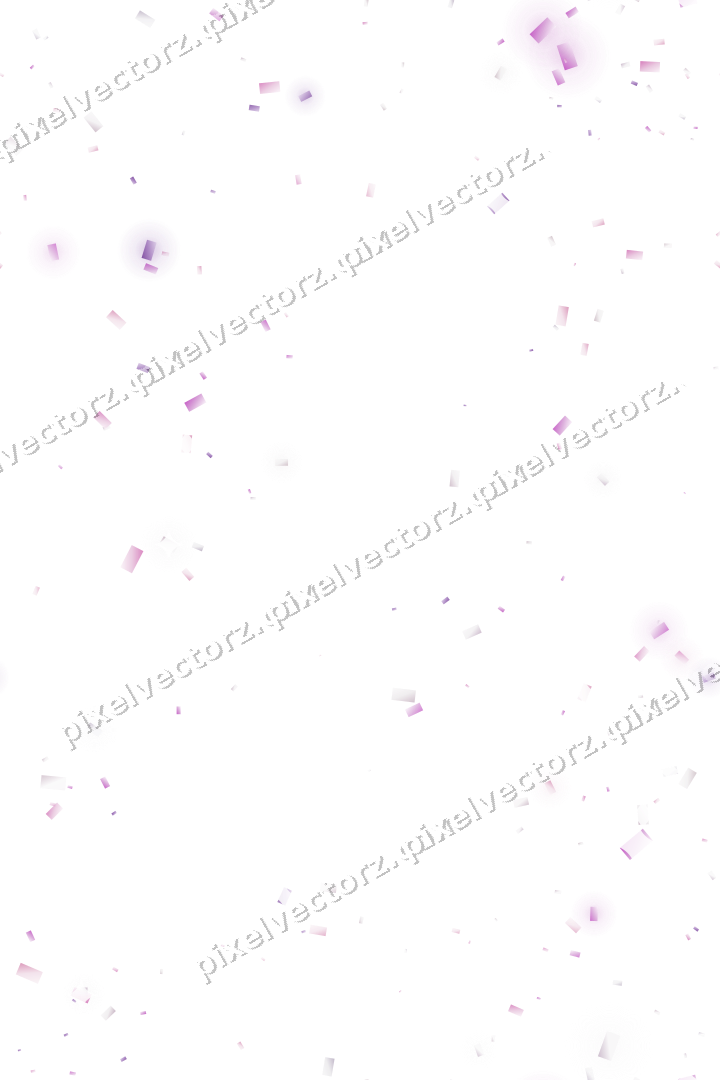 Nahtloser Glitzerkranz aus Konfetti in Magenta auf transparentem Grund