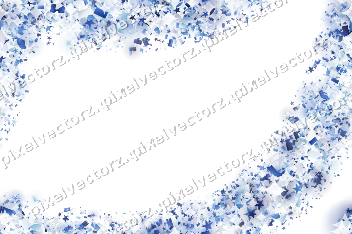 Nahtloser Glitzerbogen in Blau und Türkis auf transparentem Grund
