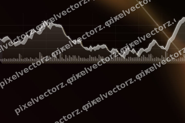 Leuchtender Neon Diagramm Hintergrund in Orange und Bernstein