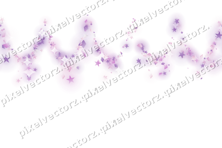 Nahtlose Glitzergirlande in Magenta auf transparentem Grund