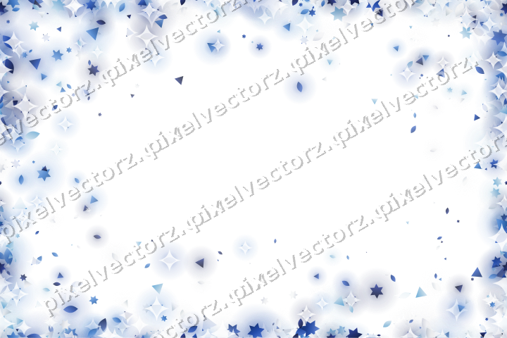 Nahtlose Glitzervignette in Blau und Türkis auf transparentem Grund