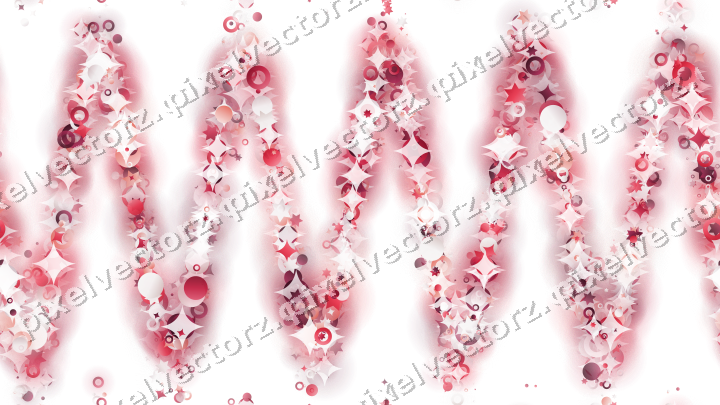 Nahtlose Glitzerwelle aus Sternen und Funken auf transparentem Grund
