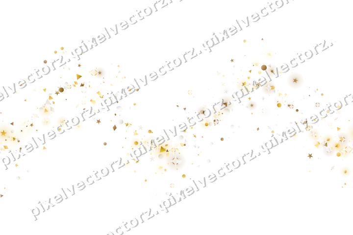 Nahtlose Glitzerwelle aus Sternen und Punkten auf transparentem Grund