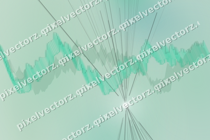Zarter Pastell Diagramm Hintergrund in Grün und Petrol