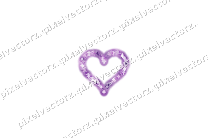 Nahtloses Glitzerherz in Violett auf transparentem Grund