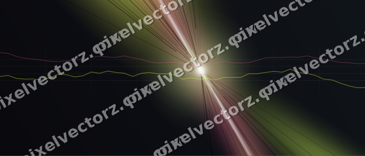 Leuchtender Neon Diagramm Hintergrund in Limette und Bernstein
