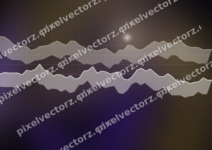Leuchtender Neon Diagramm Hintergrund in Bernstein und Violett