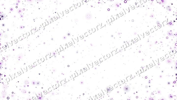 Nahtlose Glitzervignette in Violett auf transparentem Grund