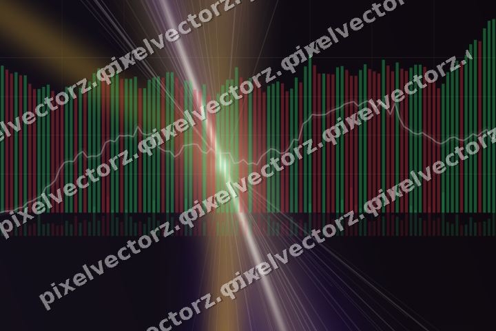 Leuchtender Neon Diagramm Hintergrund in Bernstein und Violett