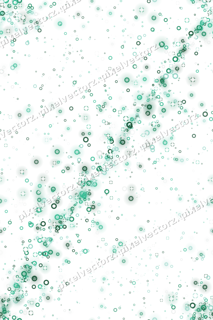 Nahtloses Glitzerband aus Ringen auf transparentem Grund