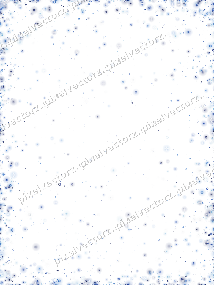 Nahtlose Glitzervignette in Blau und Türkis auf transparentem Grund