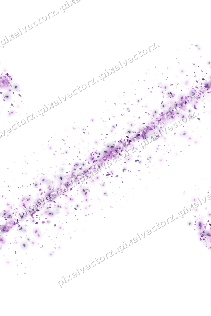 Nahtloses Glitzerband aus Tropfen in Violett auf transparentem Grund