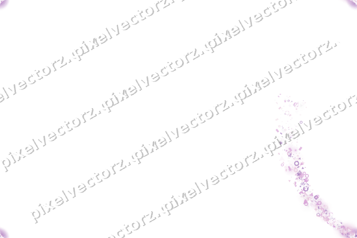 Nahtloser Sternenschweif in Magenta auf transparentem Grund