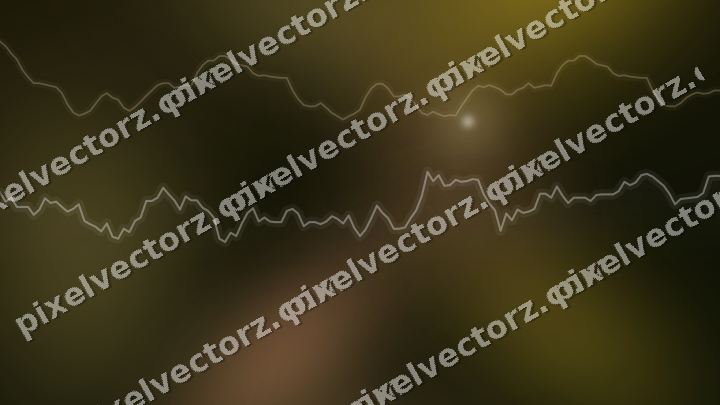 Leuchtender Neon Diagramm Hintergrund in Bernstein und Orange