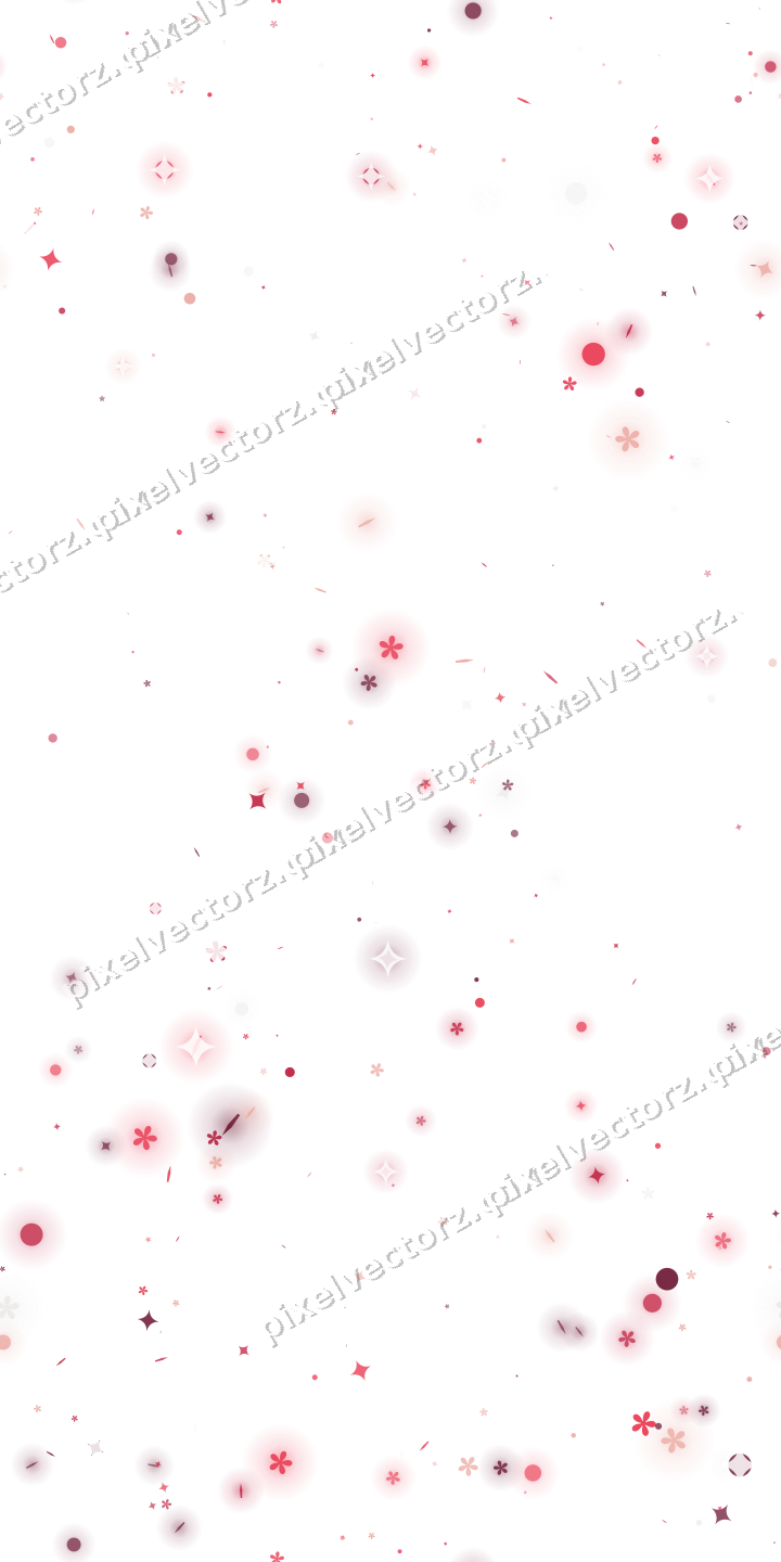 Nahtloser Glitzerkranz aus Funken und Blüten auf transparentem Grund