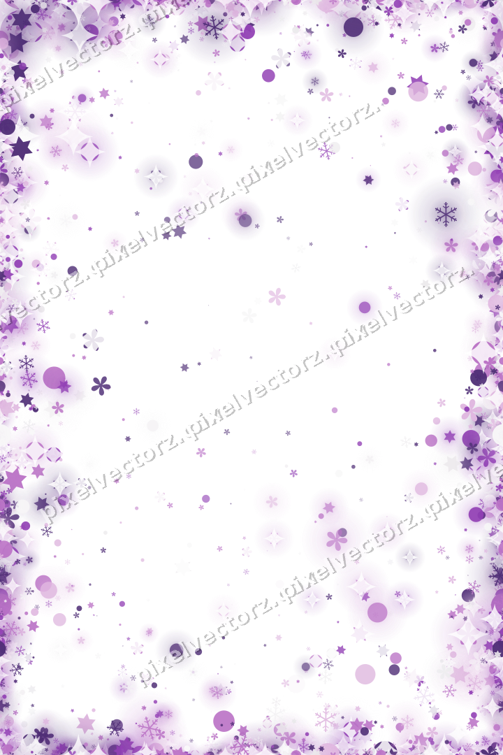 Nahtlose Glitzervignette in Violett auf transparentem Grund