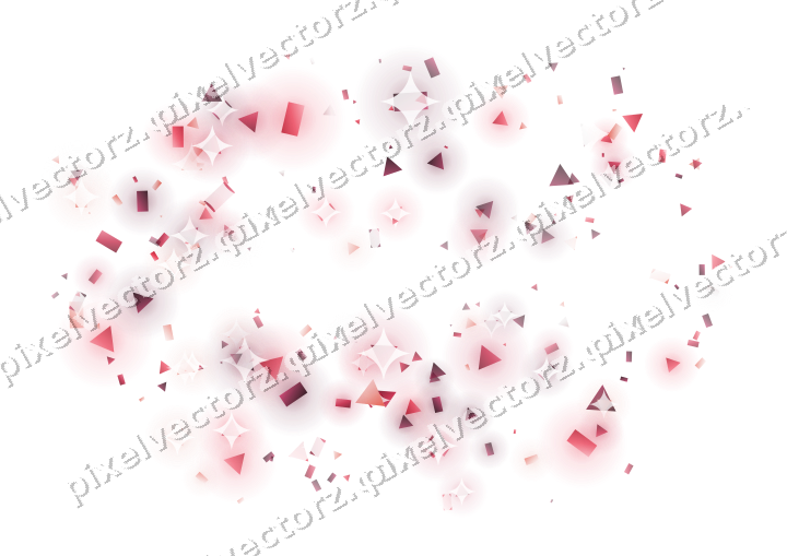 Nahtloser Glitzerrahmen in Rosa und Rot auf transparentem Grund