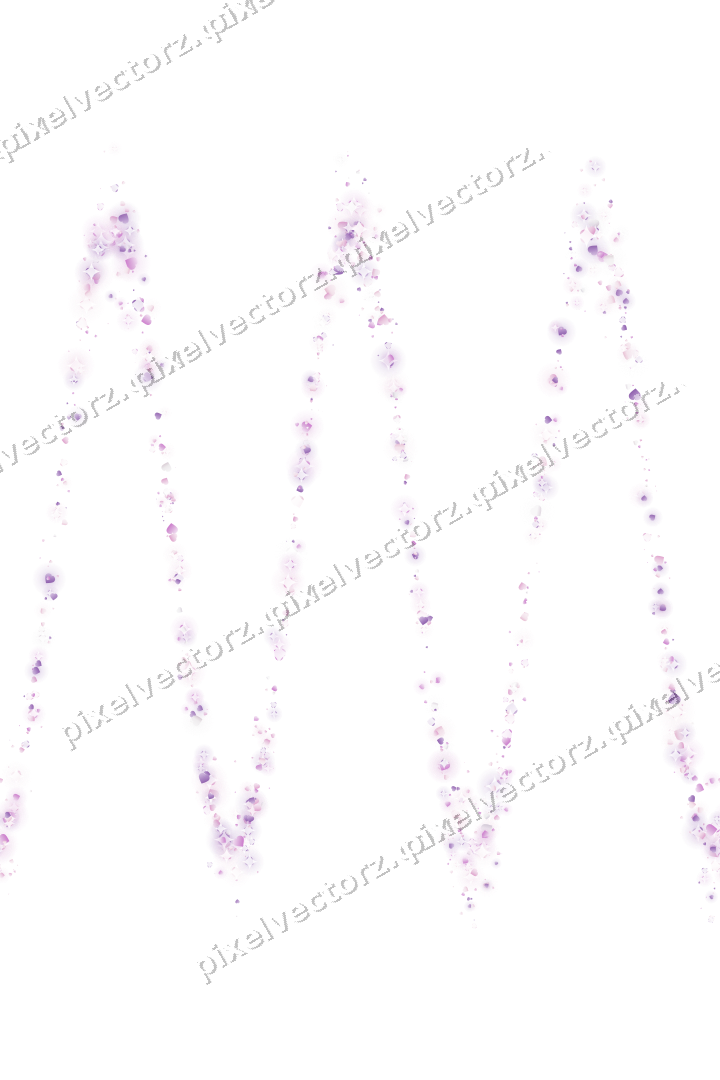Nahtlose Glitzerwelle aus Herzen in Magenta auf transparentem Grund