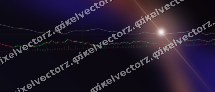 Leuchtender Neon Diagramm Hintergrund in Orange und Blau