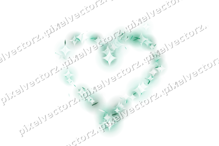 Nahtloses Glitzerherz aus Splittern auf transparentem Grund