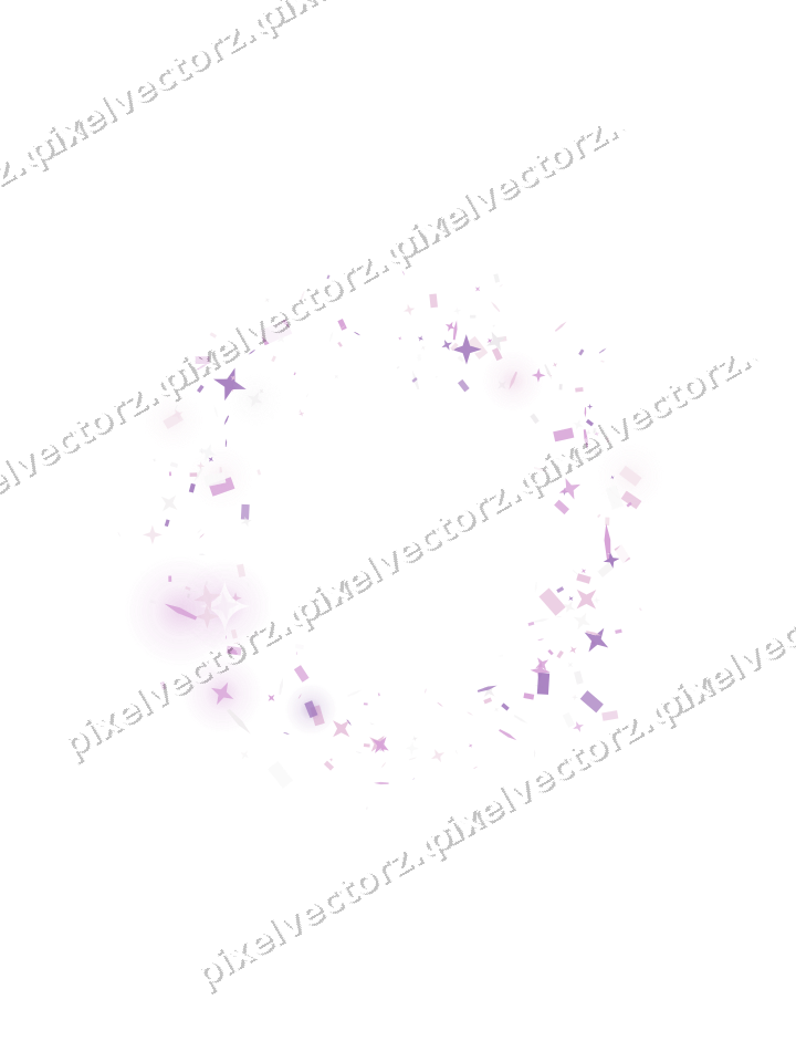 Nahtloser Glitzerkranz in Magenta und Violett auf transparentem Grund