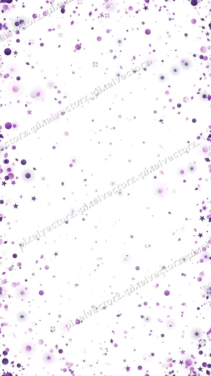 Nahtlose Glitzervignette in Violett auf transparentem Grund