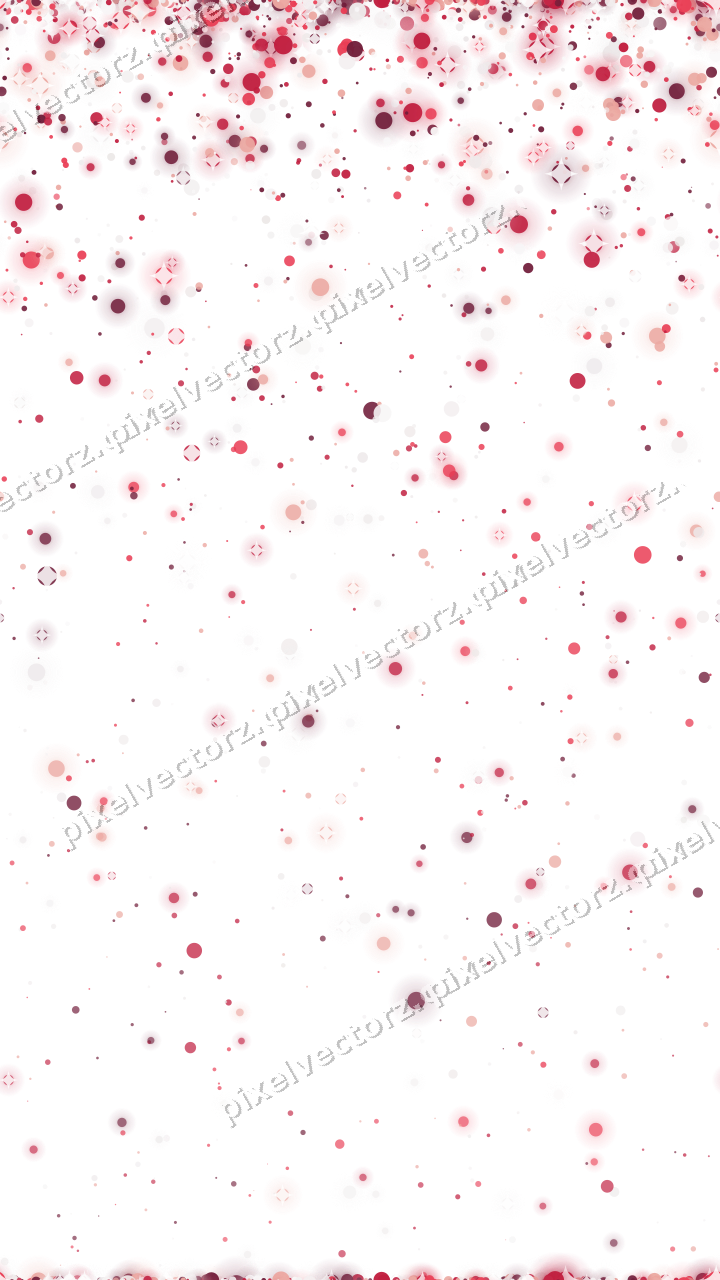Nahtloser Glitzerregen aus Punkten in Rosa auf transparentem Grund