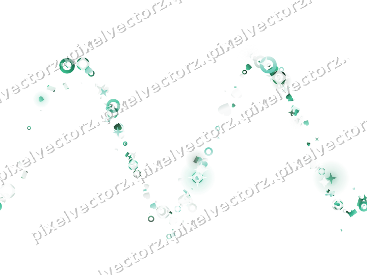 Nahtlose Glitzerwelle aus Sternen und Herzen auf transparentem Grund