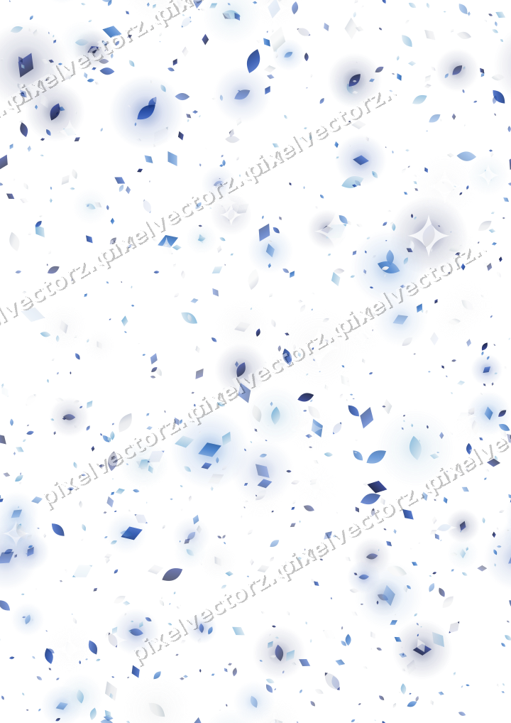 Nahtlose Glitzerstreuung in Blau und Türkis auf transparentem Grund