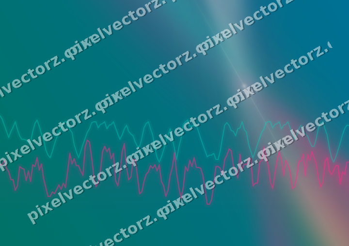 Leuchtender Neon Diagramm Hintergrund in Rosa und Orange