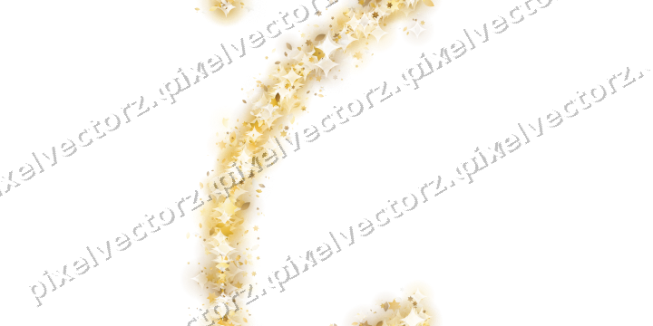Nahtloser Glitzerbogen aus Sternen und Tropfen auf transparentem Grund