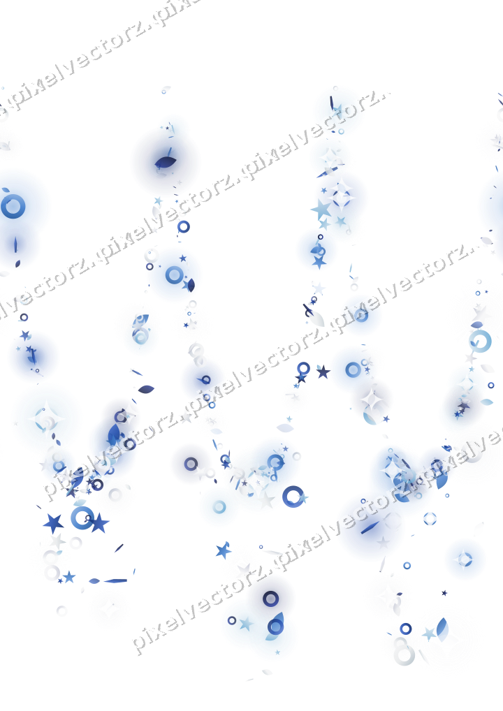 Nahtlose Glitzergirlande in Blau und Türkis auf transparentem Grund