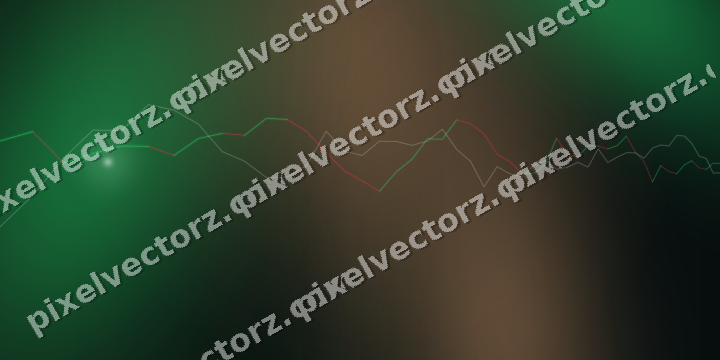 Leuchtender Neon Diagramm Hintergrund in Grün und Rot