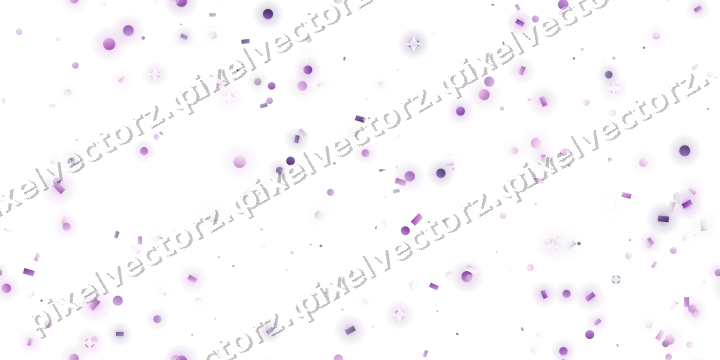 Nahtlose Glitzerstreuung in Violett auf transparentem Grund