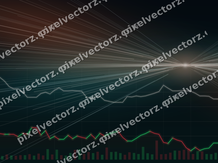 Leuchtender Neon Diagramm Hintergrund in Orange und Petrol